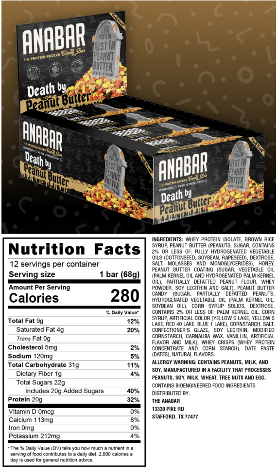 Anabar Whole Food Performance Bar - SuppPrep