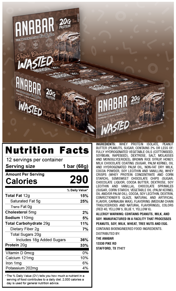 Anabar Whole Food Performance Bar - SuppPrep