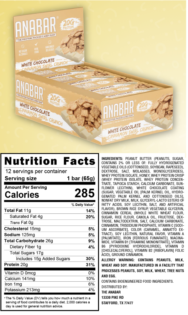 Anabar Whole Food Performance Bar - SuppPrep