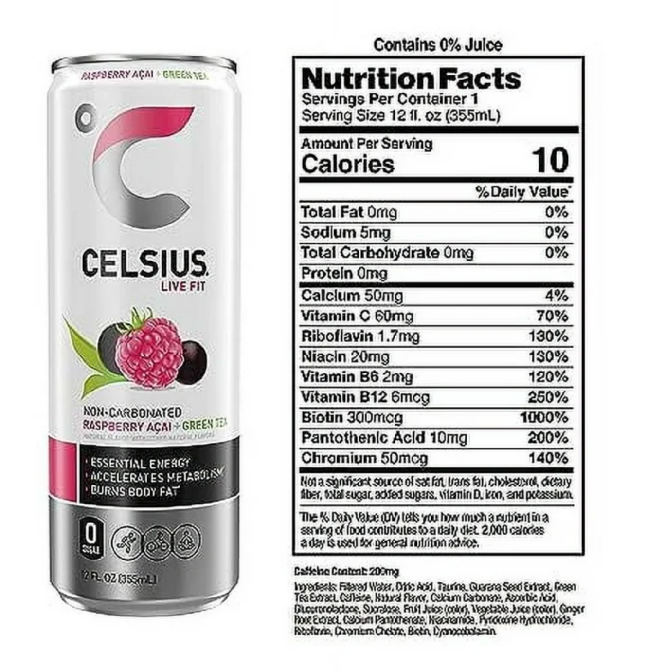 Celsius Fizz Free RTD 12oz - SuppPrep