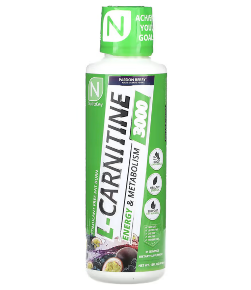 NutraKey Liquid L-Carnitine 3000mg - SuppPrep