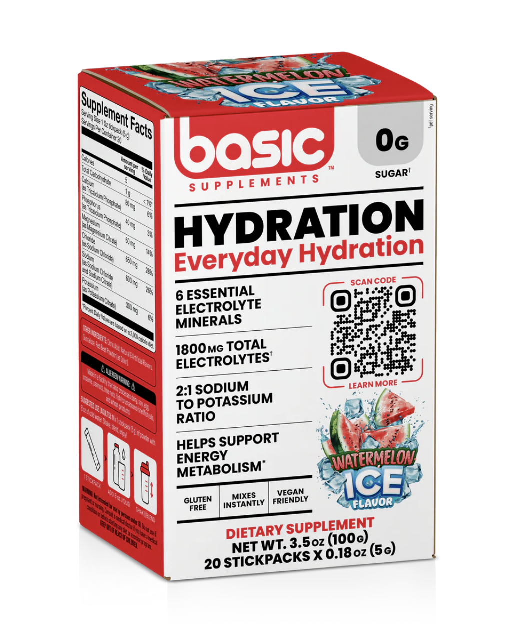 Basic Supplements Basic Hydration Stick Packs