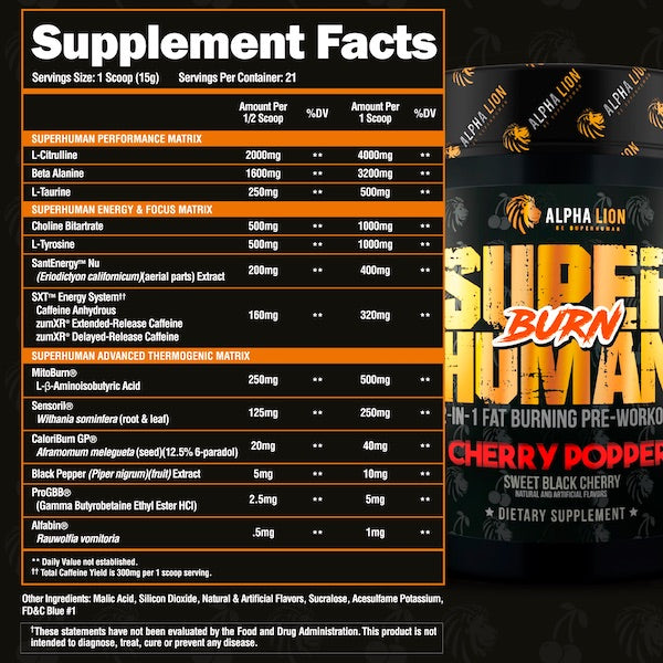 Alpha Lion Superhuman Burn - SuppPrep