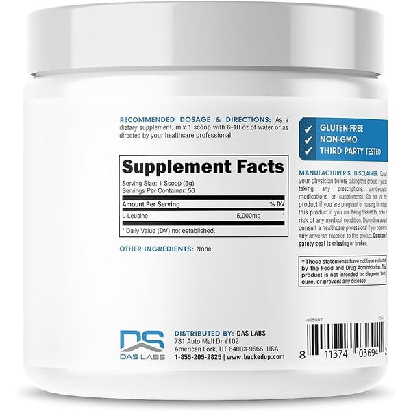 DAS Labs Bucked Up Essentials Leucine - SuppPrep