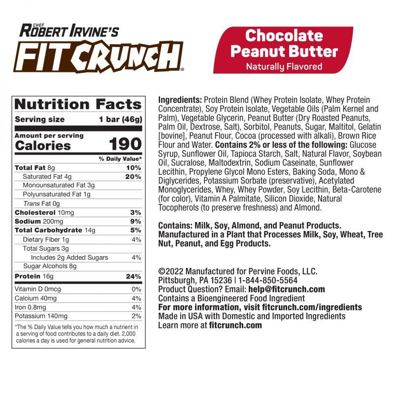 FitCrunch Protein Bar Snack Size - SuppPrep