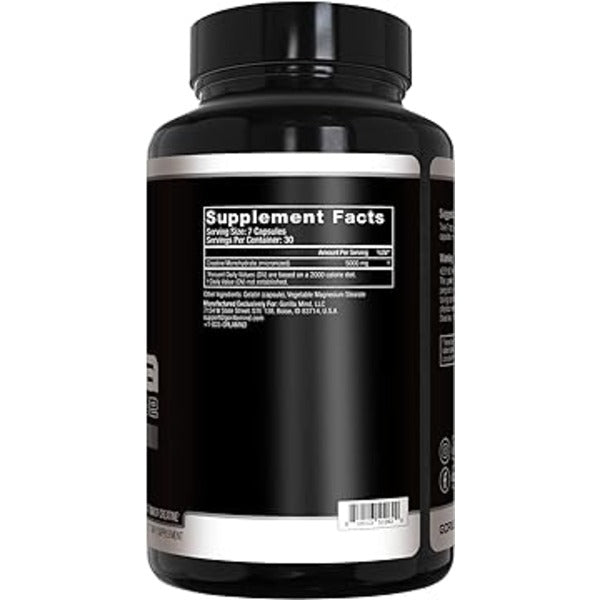 Gorilla Mind Creatine Capsules - SuppPrep