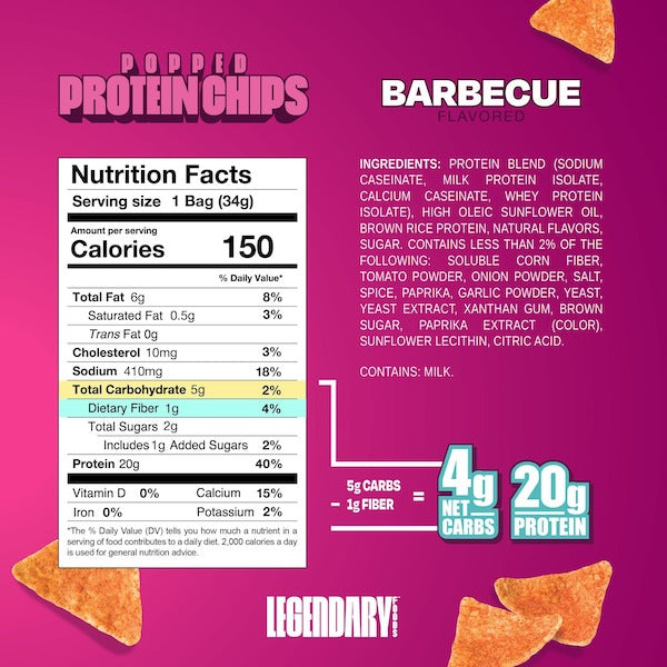 Legendary Foods Protein Pops Chips - SuppPrep