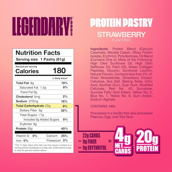 Legendary Foods Protein Pastry - SuppPrep