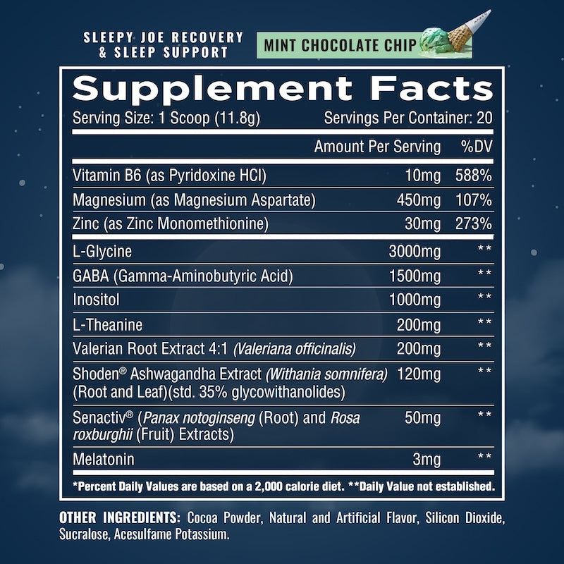 Merica Labz Sleepy Joe - Sleep and Recovery Formula - SuppPrep