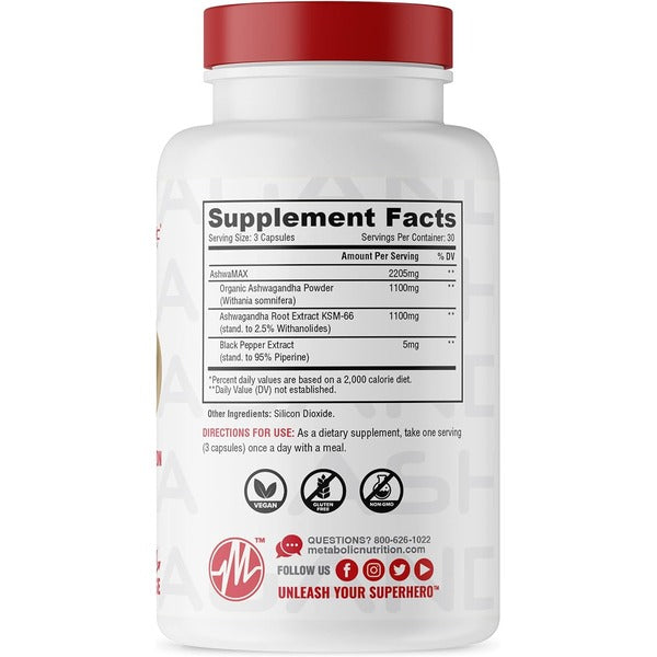 Metabolic Nutrition Ashwagandha - SuppPrep