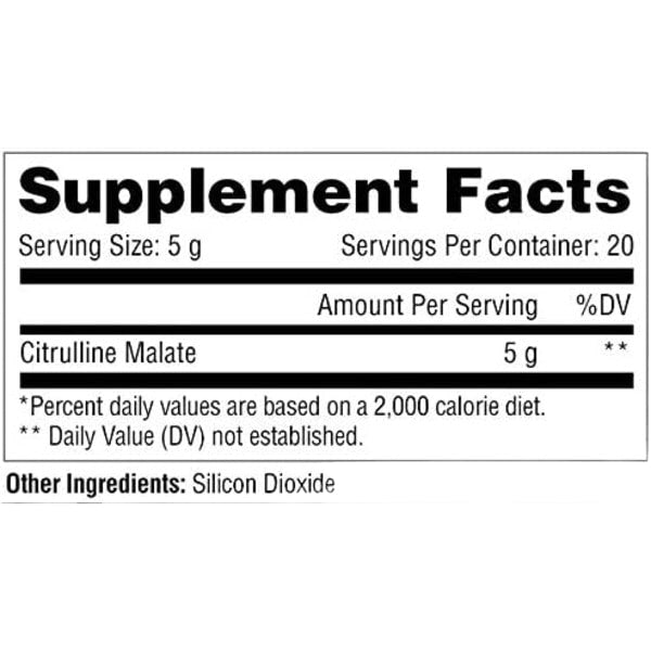 Metabolic Nutrition Citrulline Malate - SuppPrep