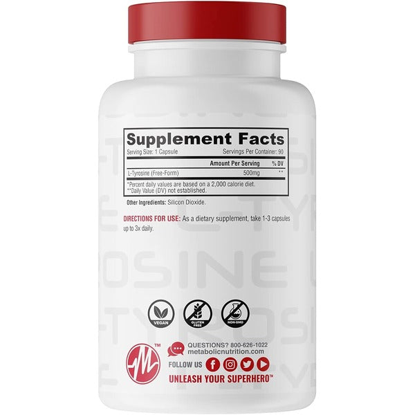 Metabolic Nutrition L-Tyrosine - SuppPrep