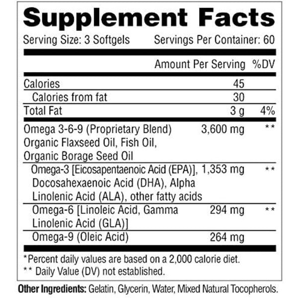 Metabolic Nutrition Omega 369 - SuppPrep