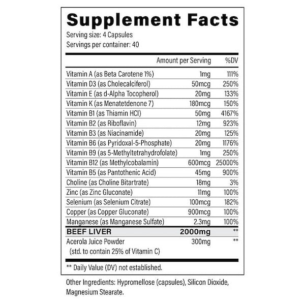 Black Magic Supply 9-Lives Beef Liver + Vitamins - SuppPrep