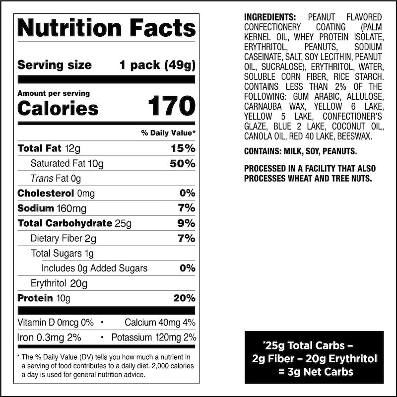 Quest Nutrition Peanut Butter Coated Candies - SuppPrep