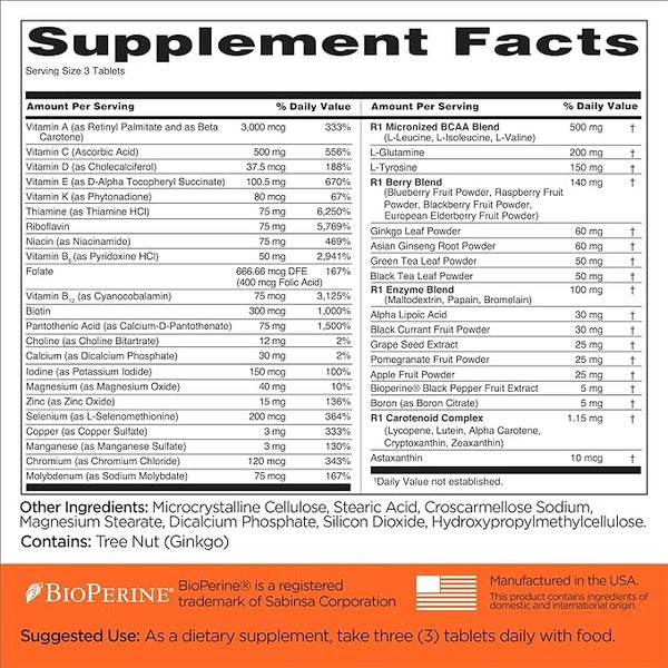 Rule One Men's Train Daily Multivitamin - SuppPrep