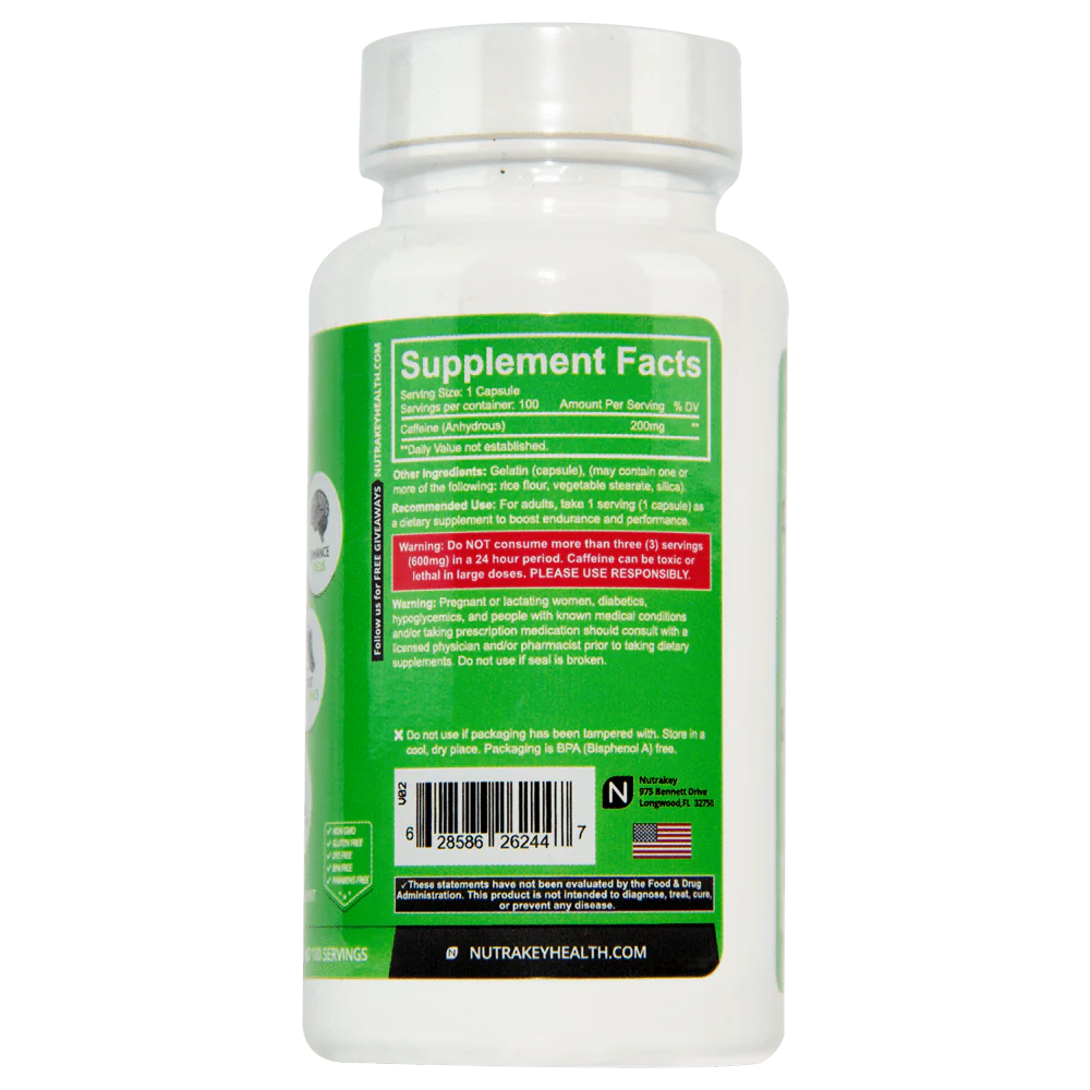 NutraKey Caffeine - SuppPrep