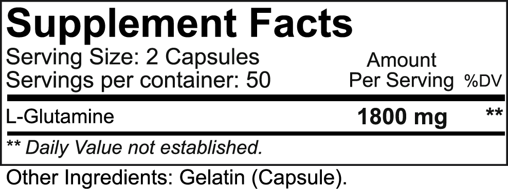NutraKey Glutamine Capsules - SuppPrep