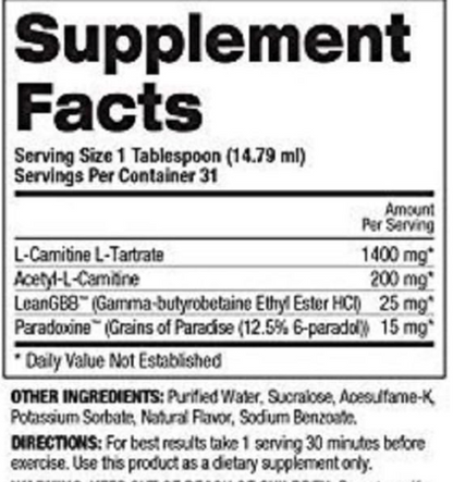 Top Secret Nutrition Fireball L-Carnitine