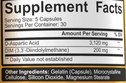 5% Nutrition D-Aspartic Acid 3120