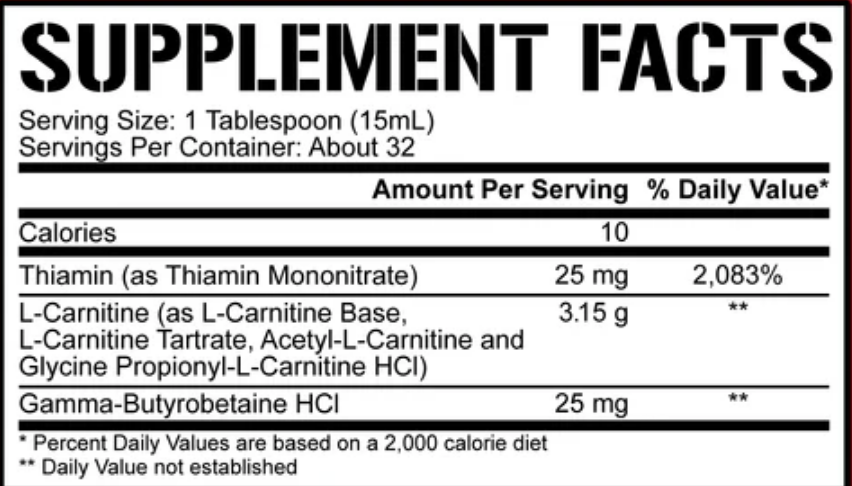 5% Nutrition Liq L-Carnitine