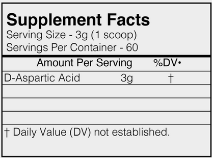 BlackMarket Labs Raw D-Aspartic Acid