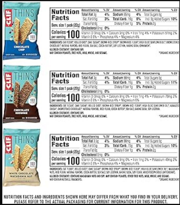 Clif Bar Thins