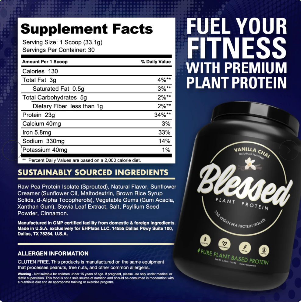 EHPlabs Blessed Plant Based Protein