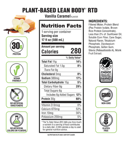 Labrada Lean Body Plant-Based RTD 17oz