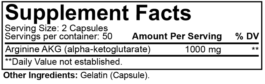 NutraKey Arginine AKG Capsules