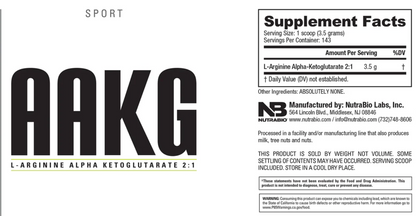 NutraKey Arginine AKG Powder