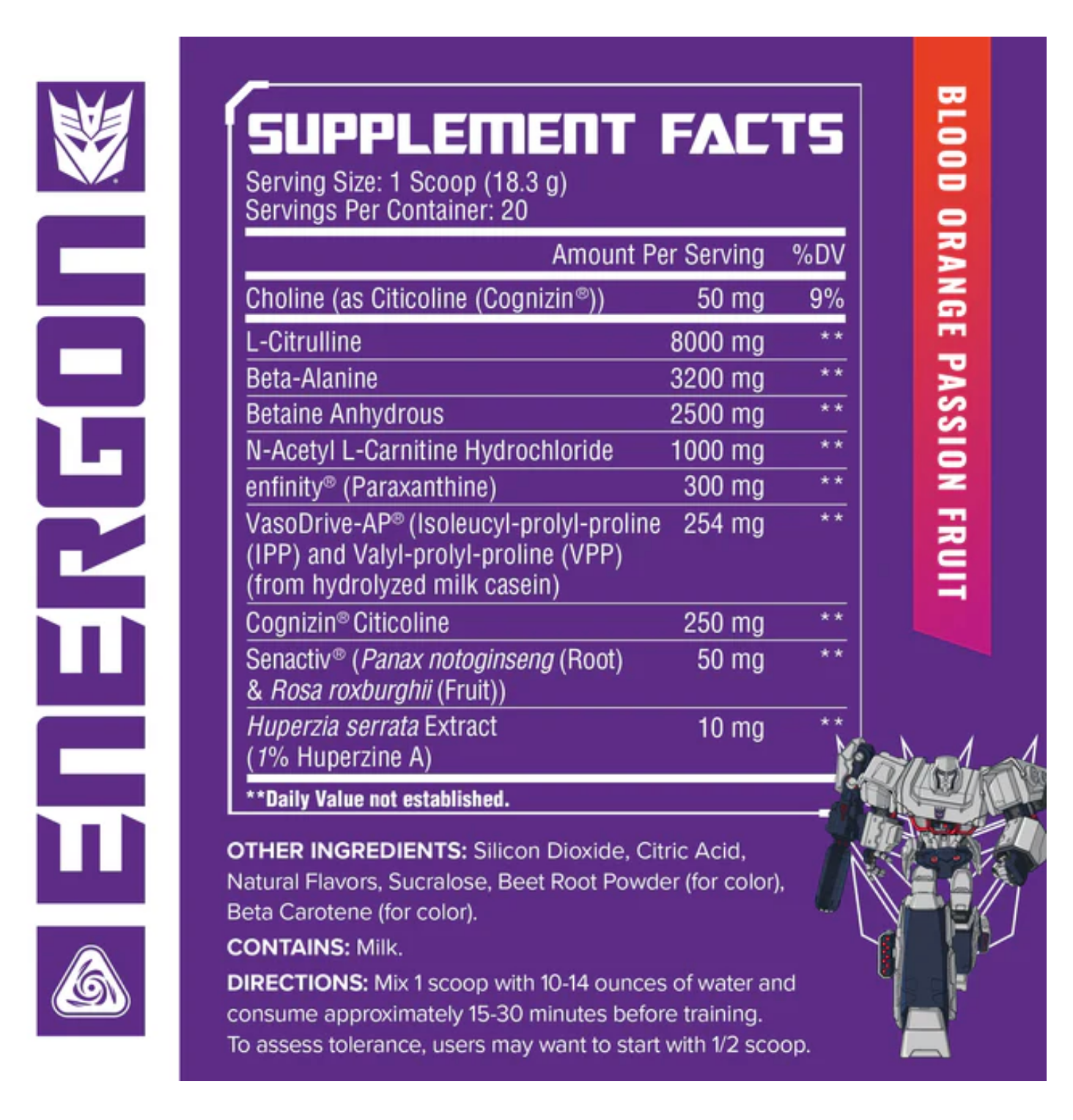 Core Nutritionals x Transformers Energon - SuppPrep