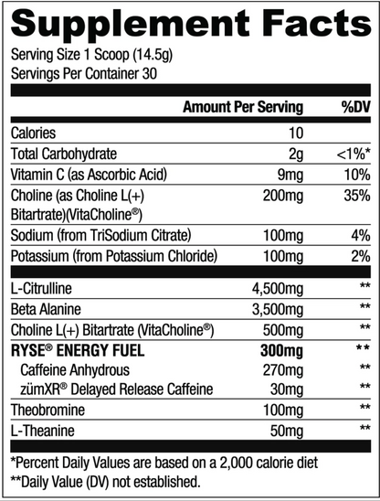 RYSE Loaded Pre-Workout - SuppPrep
