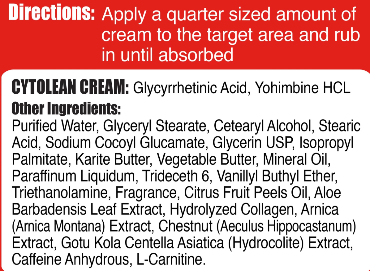 Gaspari Nutrition Cytolean Thermogenic Workout Cream