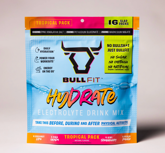 BullFit Hydrate Slap Pack Tropical Variety Pouch