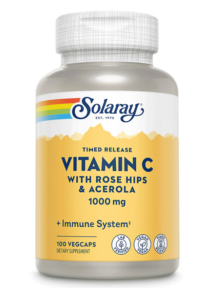 Solaray Vit C w Rose Hips & Acerola