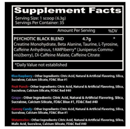 Insane Labz Psychotic BLACK Stickpack Variety Bag