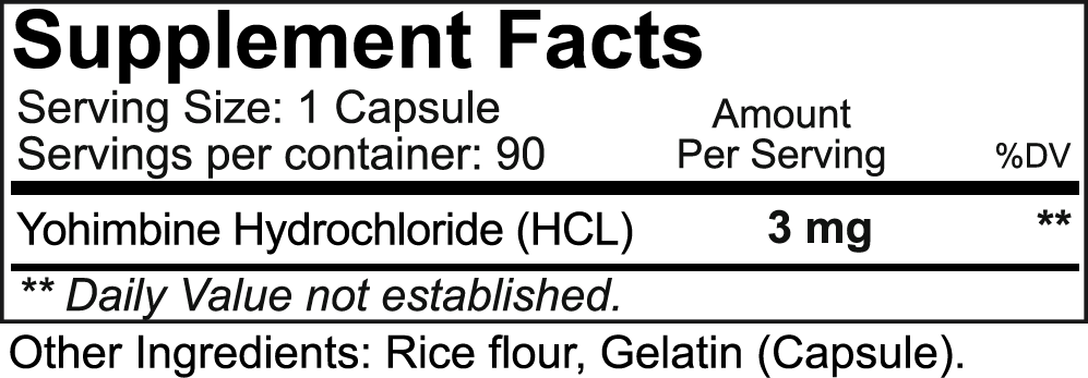 NutraKey Yohimbine HCL