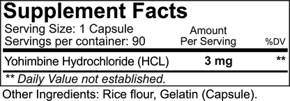 NutraKey Yohimbine HCL