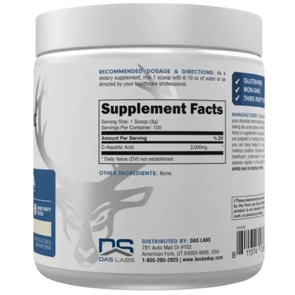 DAS Labs Bucked Up Essentials Aspartic Acid - SuppPrep