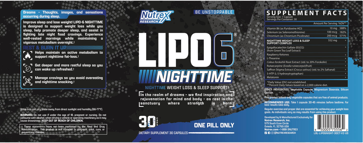 Nutrex Lipo-6 Nighttime