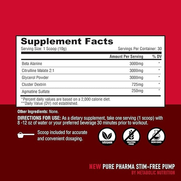 Metabolic Nutrition Stim-Free Pre - SuppPrep