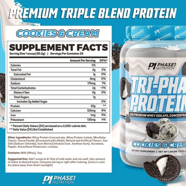 Phase 1 Nutrition Tri-Phase Protein - SuppPrep