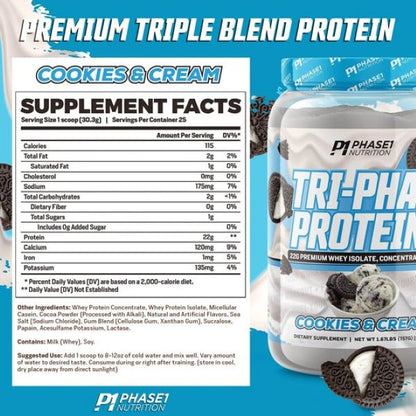 Phase 1 Nutrition Tri-Phase Protein - SuppPrep