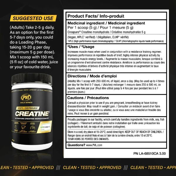 Pure Vita Labs Creapure 100% German Creatine - SuppPrep