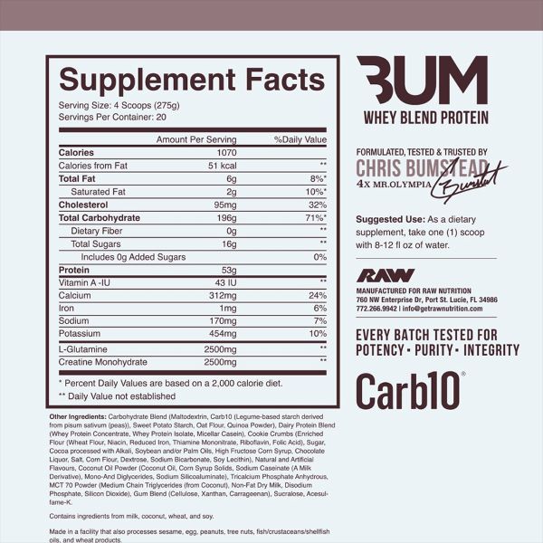 Raw Nutrition CBUM Mass Gainer